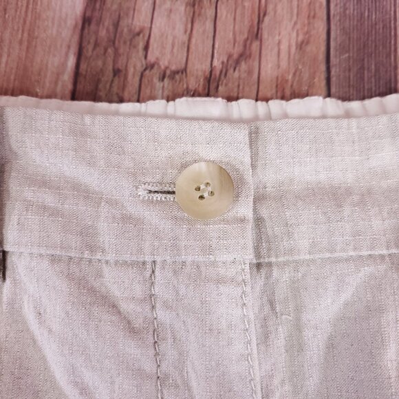Annette Gortz Womens Size 36 Franz 34110 Linen Blend Pants Trousers White Beige - Picture 5 of 14